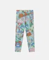 Stella Mccartney Woodland Print Elasticated Leggings In Green