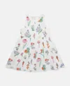 Stella Mccartney Woodland Print Sleeveless Dress In White