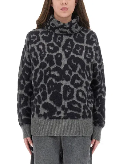 STELLA MCCARTNEY STELLA MCCARTNEY WOOL AND ALPACA "LEOPARD" SWEATER