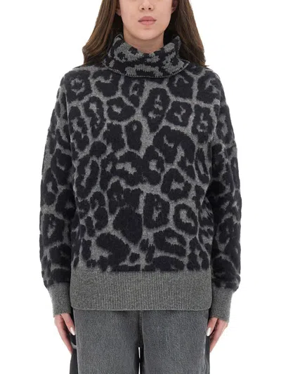 Stella Mccartney Wool And Alpaca "leopard" Sweater