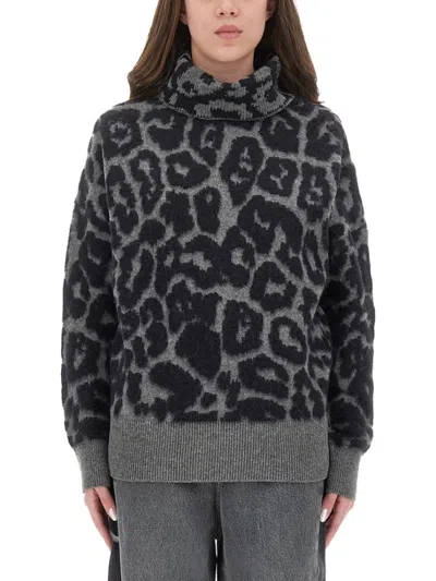 Stella Mccartney Wool And Alpaca "leopard" Sweater