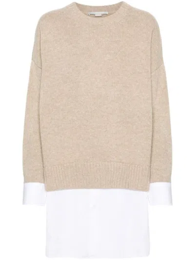 Stella Mccartney Wool And Cotton Layered Jumper