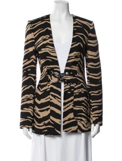 Pre-owned Stella Mccartney Wool Animal Print Jacket W/ Tags In Multi
