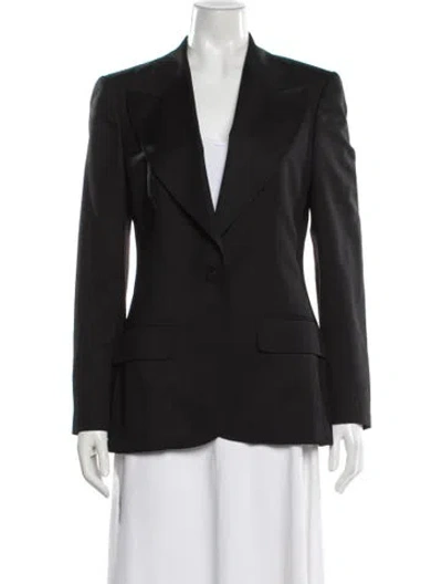 Pre-owned Stella Mccartney Wool Blazer In Black