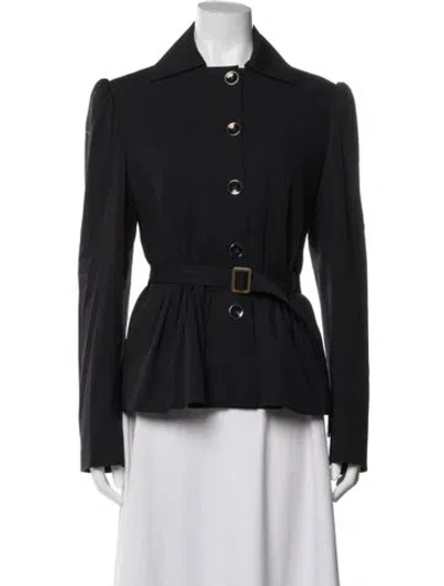 Pre-owned Stella Mccartney Wool Blazer In Black