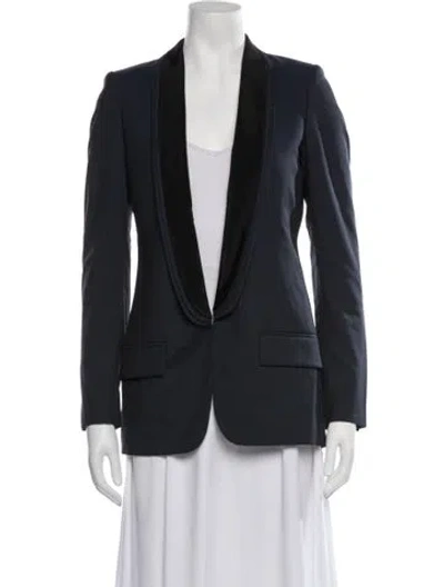 Pre-owned Stella Mccartney Wool Blazer In Black/blue