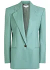 Stella Mccartney Wool Blazer In Blue