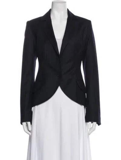 Pre-owned Stella Mccartney Wool Blazer In Blue