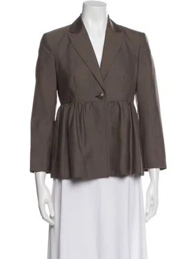 Pre-owned Stella Mccartney Wool Blazer In Brown