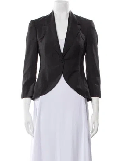 Pre-owned Stella Mccartney Wool Blazer In Gray
