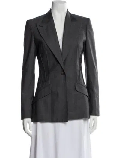 Pre-owned Stella Mccartney Wool Blazer In Gray