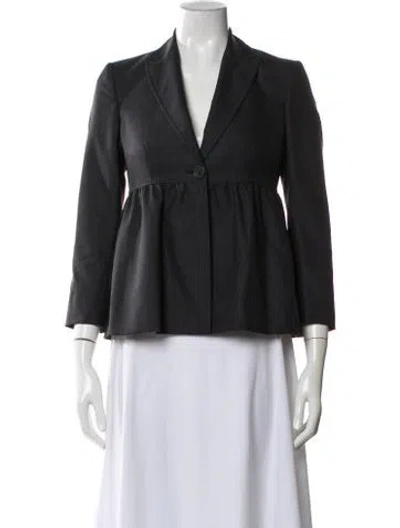 Pre-owned Stella Mccartney Wool Blazer In Gray