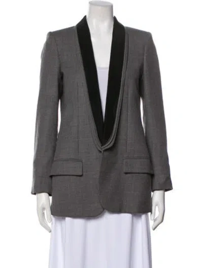 Pre-owned Stella Mccartney Wool Blazer In Gray