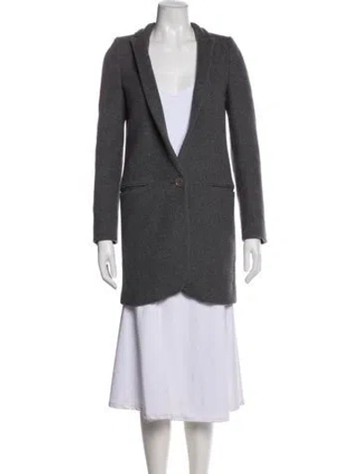 Pre-owned Stella Mccartney Wool Blazer In Gray
