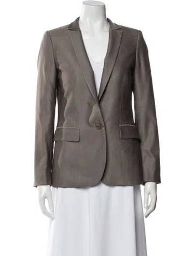 Pre-owned Stella Mccartney Wool Blazer In Gray