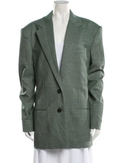 Pre-owned Stella Mccartney Wool Blazer In Green