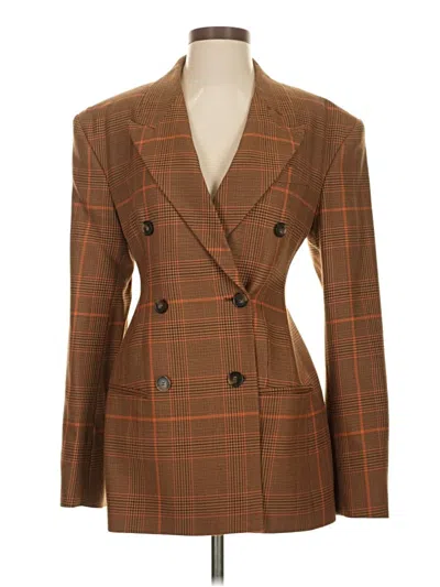 Pre-owned Stella Mccartney Wool Blazer Jacket In Brown