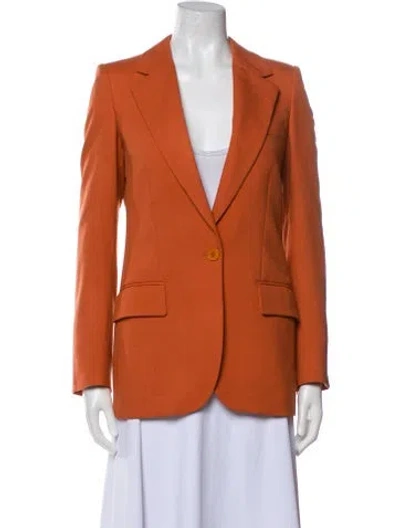 Pre-owned Stella Mccartney Wool Blazer In Orange