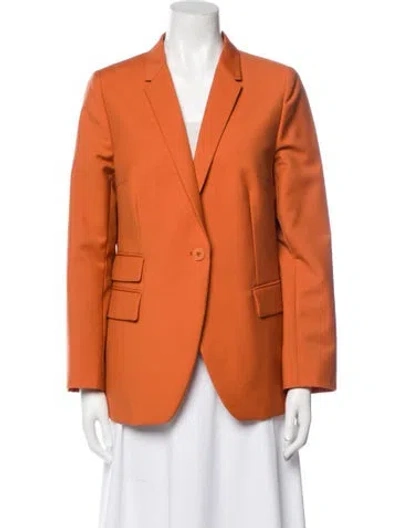 Pre-owned Stella Mccartney Wool Blazer In Orange