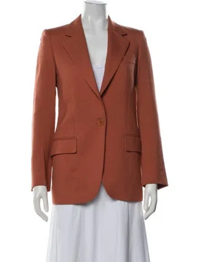 Pre-owned Stella Mccartney Wool Blazer In Orange