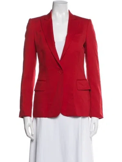 Pre-owned Stella Mccartney Wool Blazer In Red