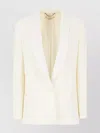 Stella Mccartney Wool Blazer With Central Slit And Padded Shoulders