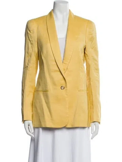 Pre-owned Stella Mccartney Wool Blazer In Yellow