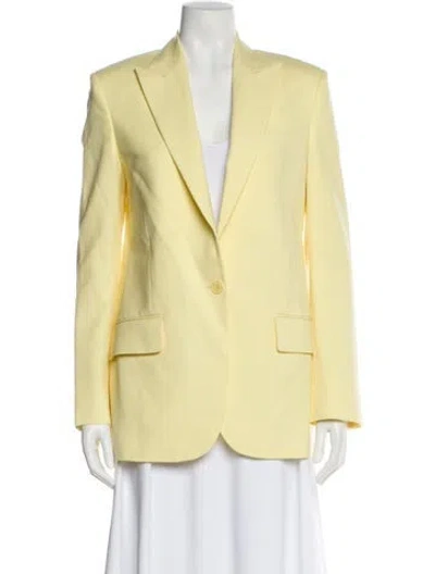 Pre-owned Stella Mccartney Wool Blazer In Yellow
