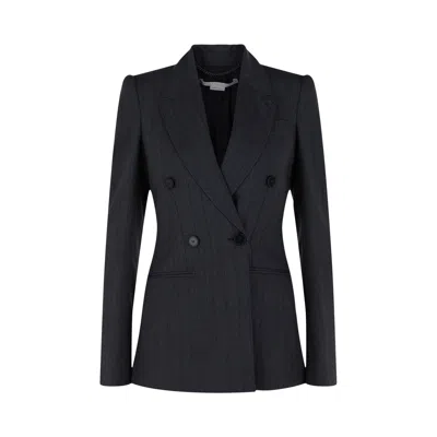 Pre-owned Stella Mccartney Wool Blend Blazer 'blue Grey' | Women's Size 38
