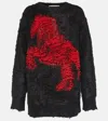Stella Mccartney + Net Sustain Oversized Jacquard-knit Alpaca-blend Sweater In Multicoloured