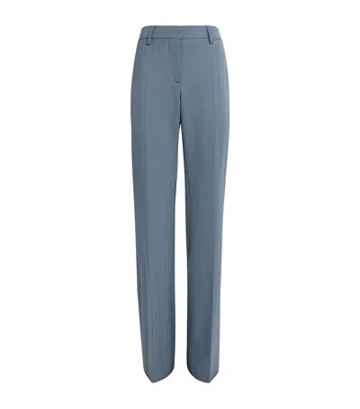 Stella Mccartney Wool-blend Stripe Flared Trousers