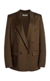 Stella Mccartney Wool-blend Twill Jacket In Olive
