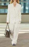 Stella Mccartney Wool Canvas Blazer In White