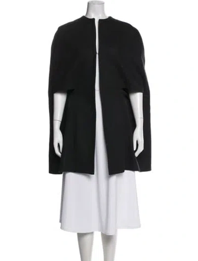 Pre-owned Stella Mccartney Wool Cape In Black