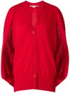 Stella Mccartney Long-sleeved Cardigan In Red