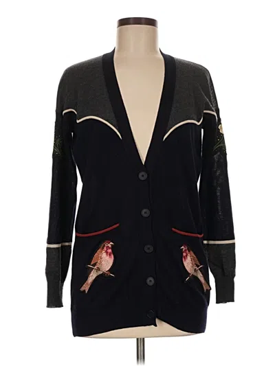 Pre-owned Stella Mccartney Wool Cardigan Sweater In Black