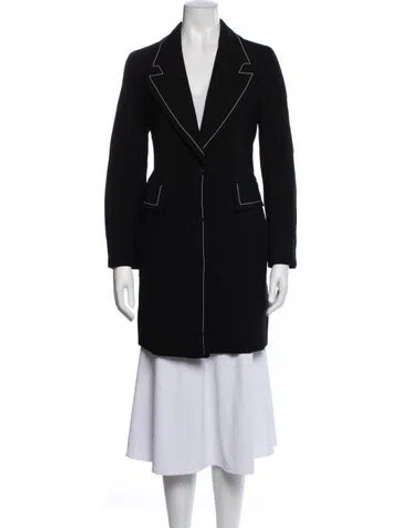 Pre-owned Stella Mccartney Wool Coat In Black