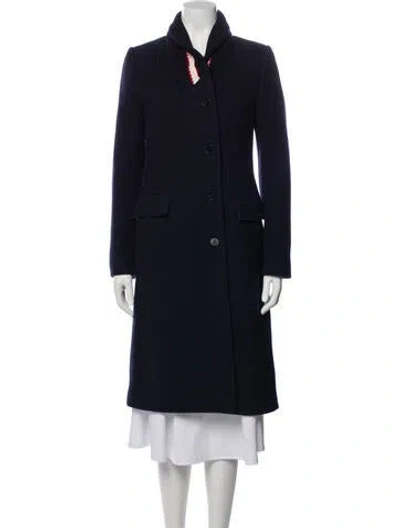 Pre-owned Stella Mccartney Wool Coat In Blue
