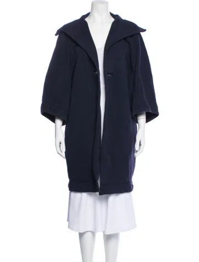 Pre-owned Stella Mccartney Wool Coat In Blue