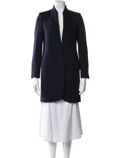 Pre-owned Stella Mccartney Wool Coat In Blue