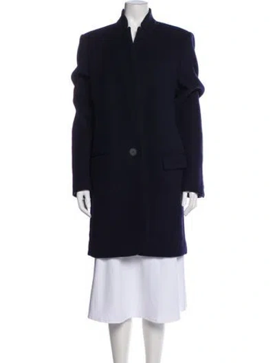 Pre-owned Stella Mccartney Wool Coat In Blue