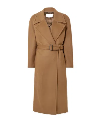 Stella Mccartney Wool Coat In Brown