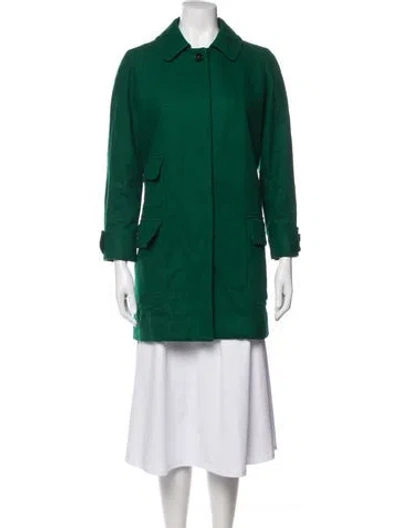 Pre-owned Stella Mccartney Wool Coat In Green