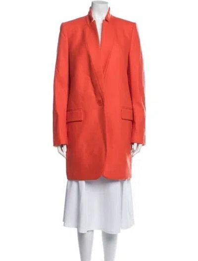 Pre-owned Stella Mccartney Wool Coat In Orange