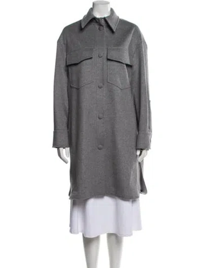 Pre-owned Stella Mccartney Wool Coat W/ Tags In Grey