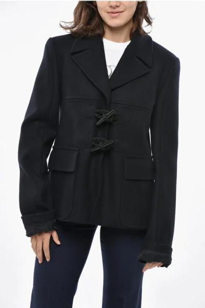 STELLA MCCARTNEY WOOL COAT WITH FROGS