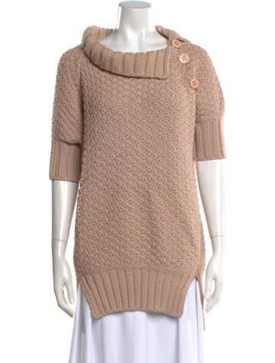 Pre-owned Stella Mccartney Wool Cowl Neck Sweater In Pink