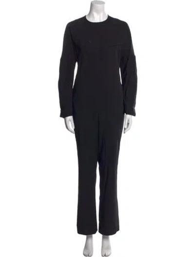 Pre-owned Stella Mccartney Wool Crew Neck Jumpsuit In Black