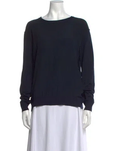 Pre-owned Stella Mccartney Wool Crew Neck Sweater In Blue