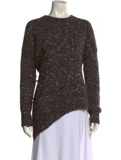 Pre-owned Stella Mccartney Wool Crew Neck Sweater In Brown